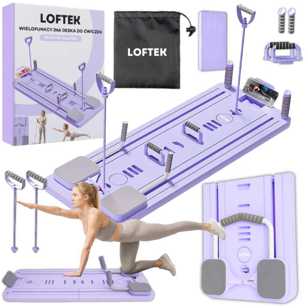 Deska do pilatesu WHISCARO w kolorze fioletowym