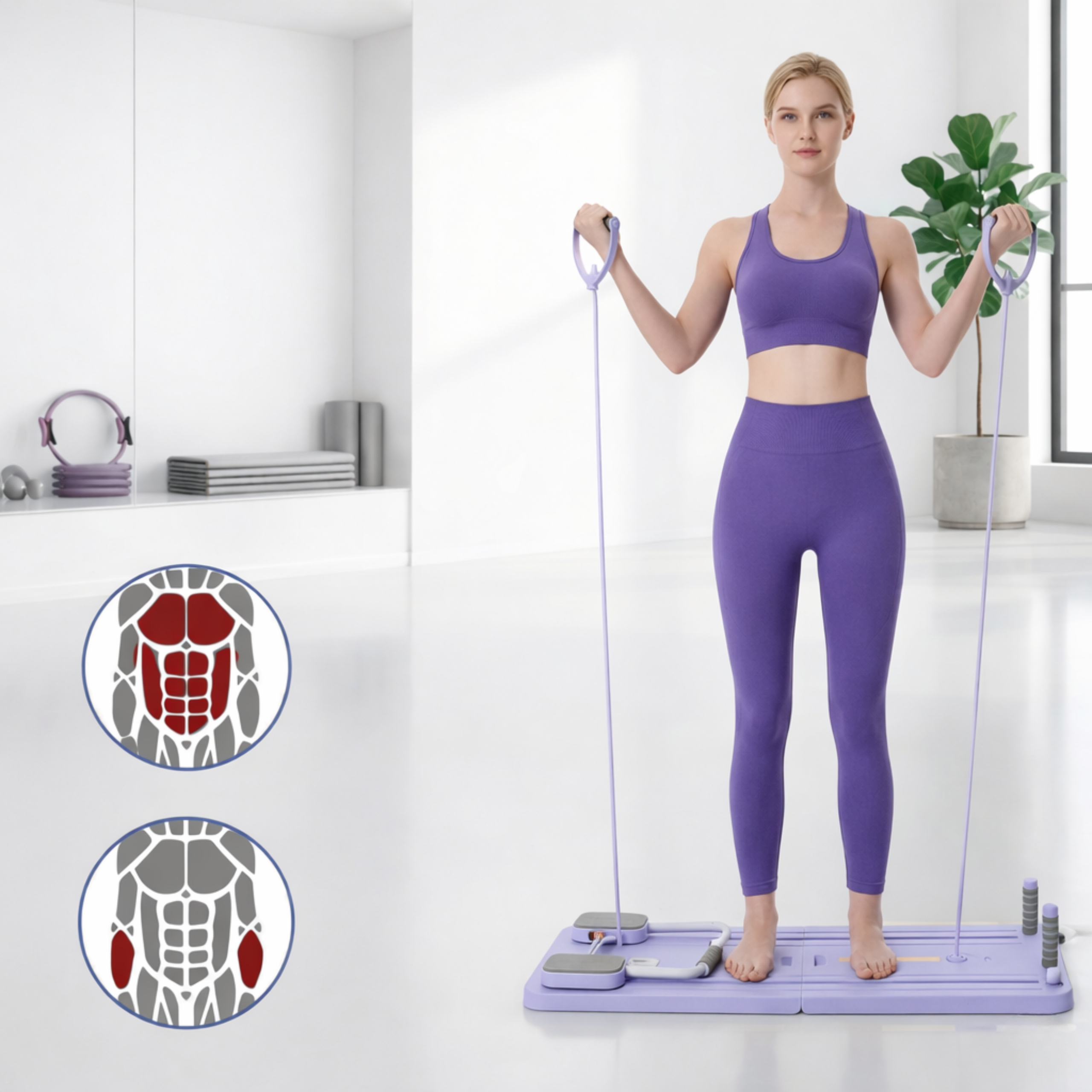 Ćwiczenia na równowagę i postawę na desce pilates