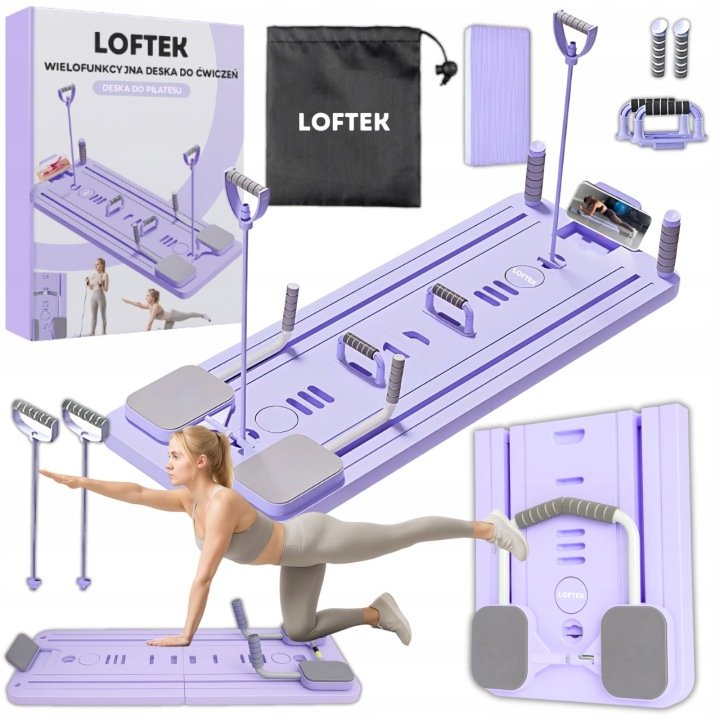 Deska do pilatesu 12w1 - wariant fioletowy