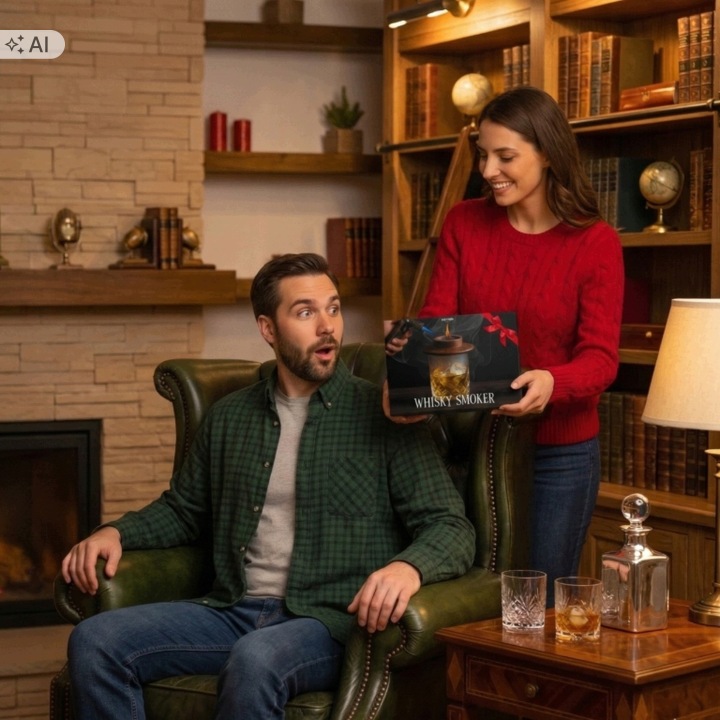 WHISCARO Barrel Set – smoker beczka, 12 puszek wiórów i gaz - obrazek 12